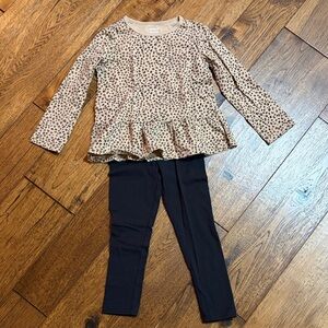 3 for $21 💜 Carter's Tan and Black Kids Matching Set